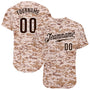 Custom Camo Brown-White Authentic Salute To Service Baseball Jersey