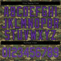 Custom Camo Purple-Black Authentic Salute To Service Baseball Jersey