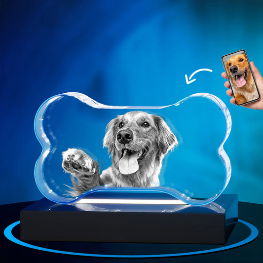 GMB CRYSTAL ENGRAVED DOG BONE