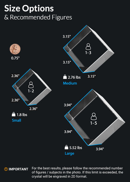 GMB CRYSTAL ENGRAVED SUNSET LANDSCAPE MEMORIAL