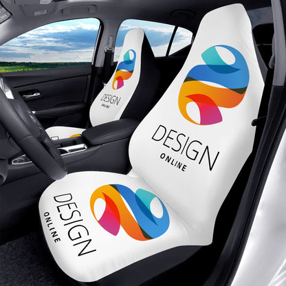 Custom Microfiber Car Seat Covers - 2Pcs