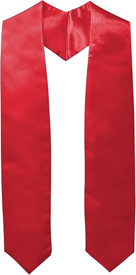 Custom 72" Diagonally Cut Satin Graduation Stole.