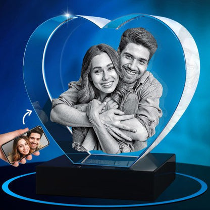 GMB CRYSTAL ENGRAVED HEART