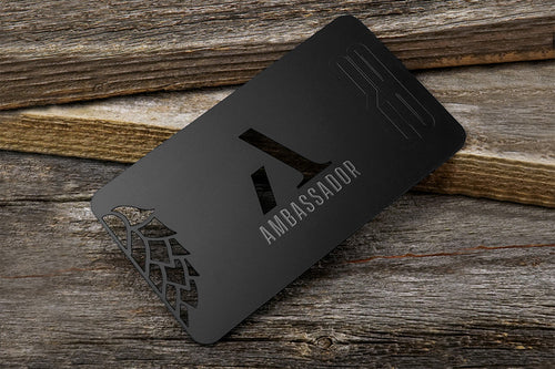 Black Metal Business Cards