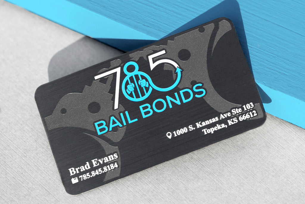 Black Metal Business Cards