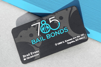 Black Metal Business Cards