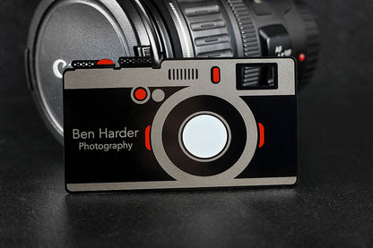 Black Metal Business Cards