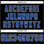 Custom Black Royal-White Mesh Authentic Football Jersey