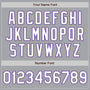 Custom Gray White-Purple Authentic Fade Fashion Baseball Jersey