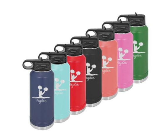 Water Bottle With Cheer Design