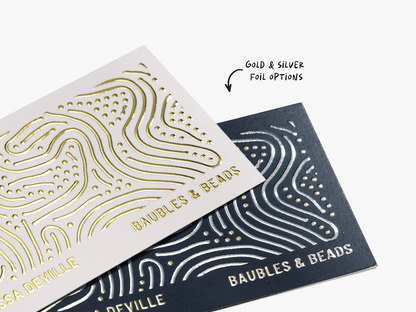 Raised Foil Business Cards