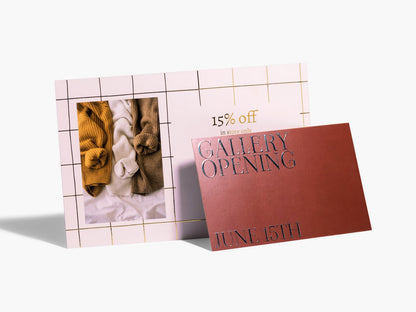 Embossed Foil Postcards-