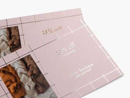 Embossed Foil Postcards-