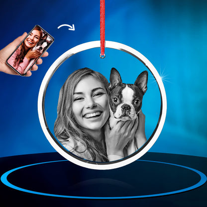 GMB CRYSTAL ENGRAVED ORNAMENT CIRCLE