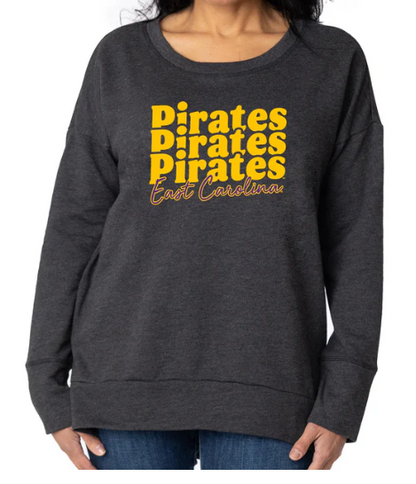 ECU PIRATES Marley Side Vent Pullover