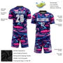 Custom Figure White-Pink Sublimation Soccer Uniform Jersey