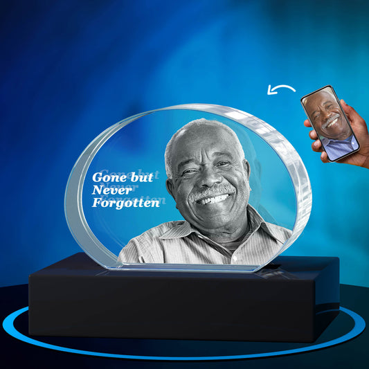 GMB CRYSTAL ENGRAVED SUNSET LANDSCAPE MEMORIAL