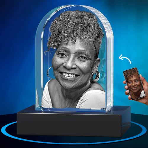 GMB CRYSTAL ENGRAVED TOMBSTONE MEMORIAL