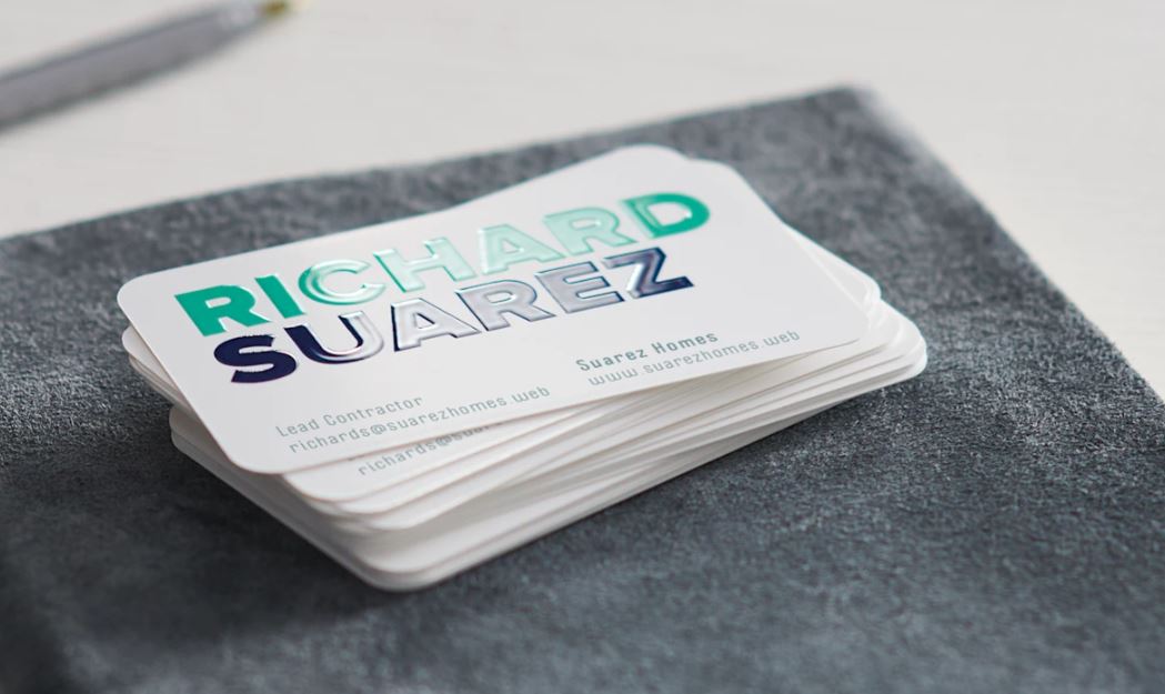 Embossed Gloss Business Cards