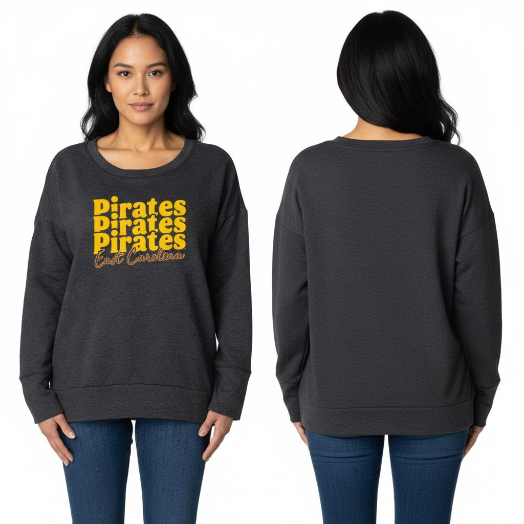 ECU PIRATES Marley Side Vent Pullover