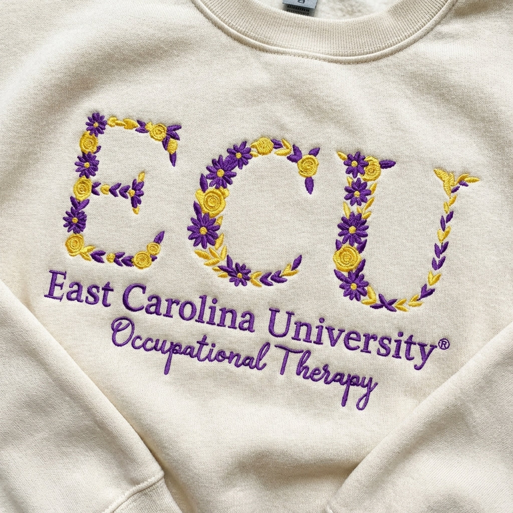 Floral ECU Occupational Therapy Sweater