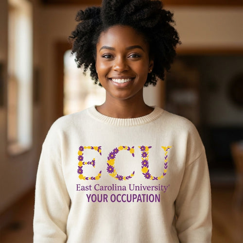Custom Floral ECU  'Occupational" Sweater