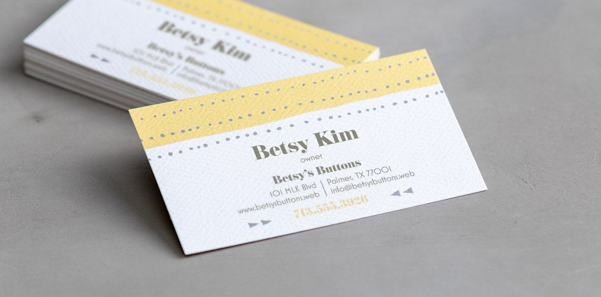 Natural Textured Business Cards