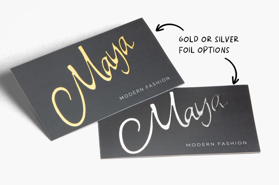 Raised Foil Business Cards