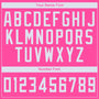 Custom Pink White Round Neck Basketball Jersey